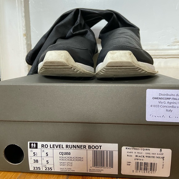 Rick Owens x Adidas Ro Level sock boots - Picture 3 of 8